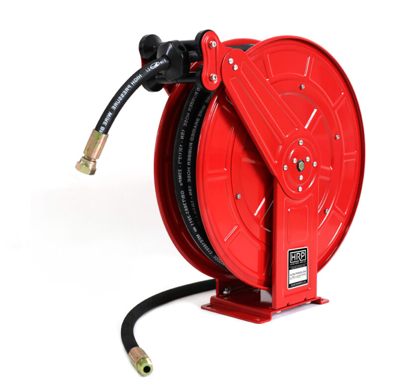 65ft Retractable High Pressure Hose Reel - Red