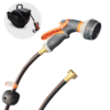 50ft Heavy Duty Retractable Garden Hose Reel – Black - Image 2